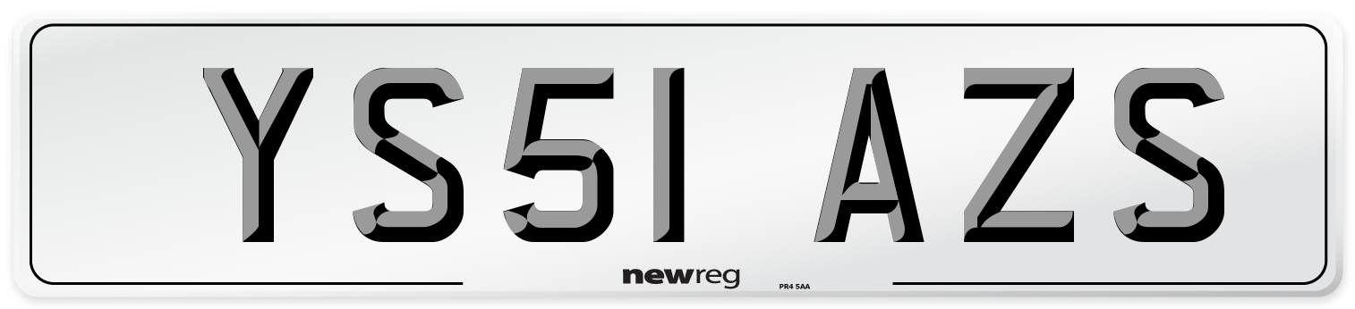 YS51 AZS Number Plate from New Reg